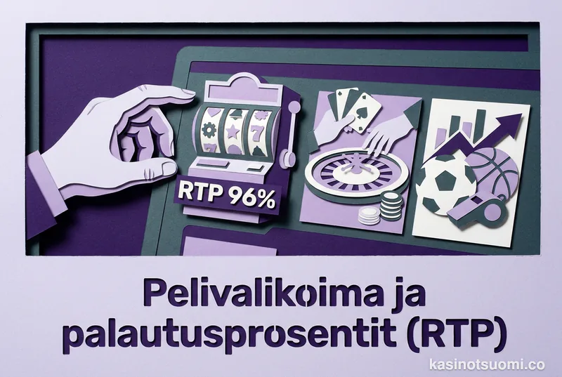 Pelivalikoima ja palautusprosentit (RTP)